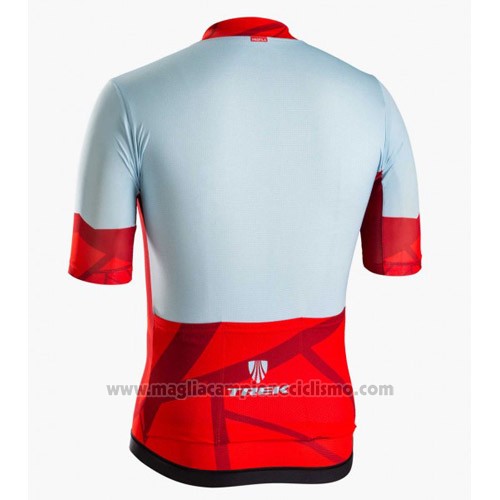 2016 Abbigliamento Ciclismo Trek Bontrager Blu e Rosso Manica Corta e Salopette